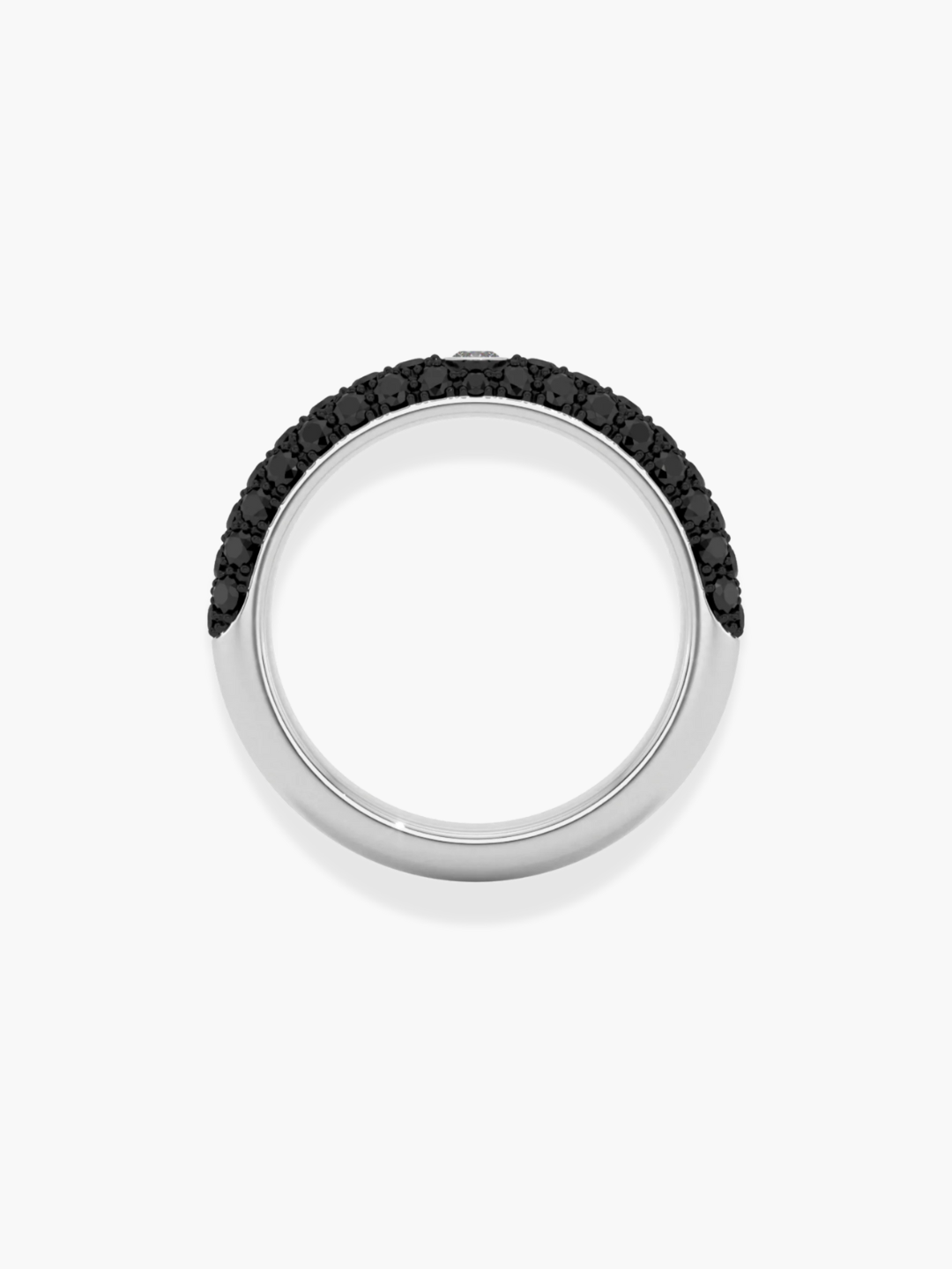 18K White Gold and Black Diamond Ring