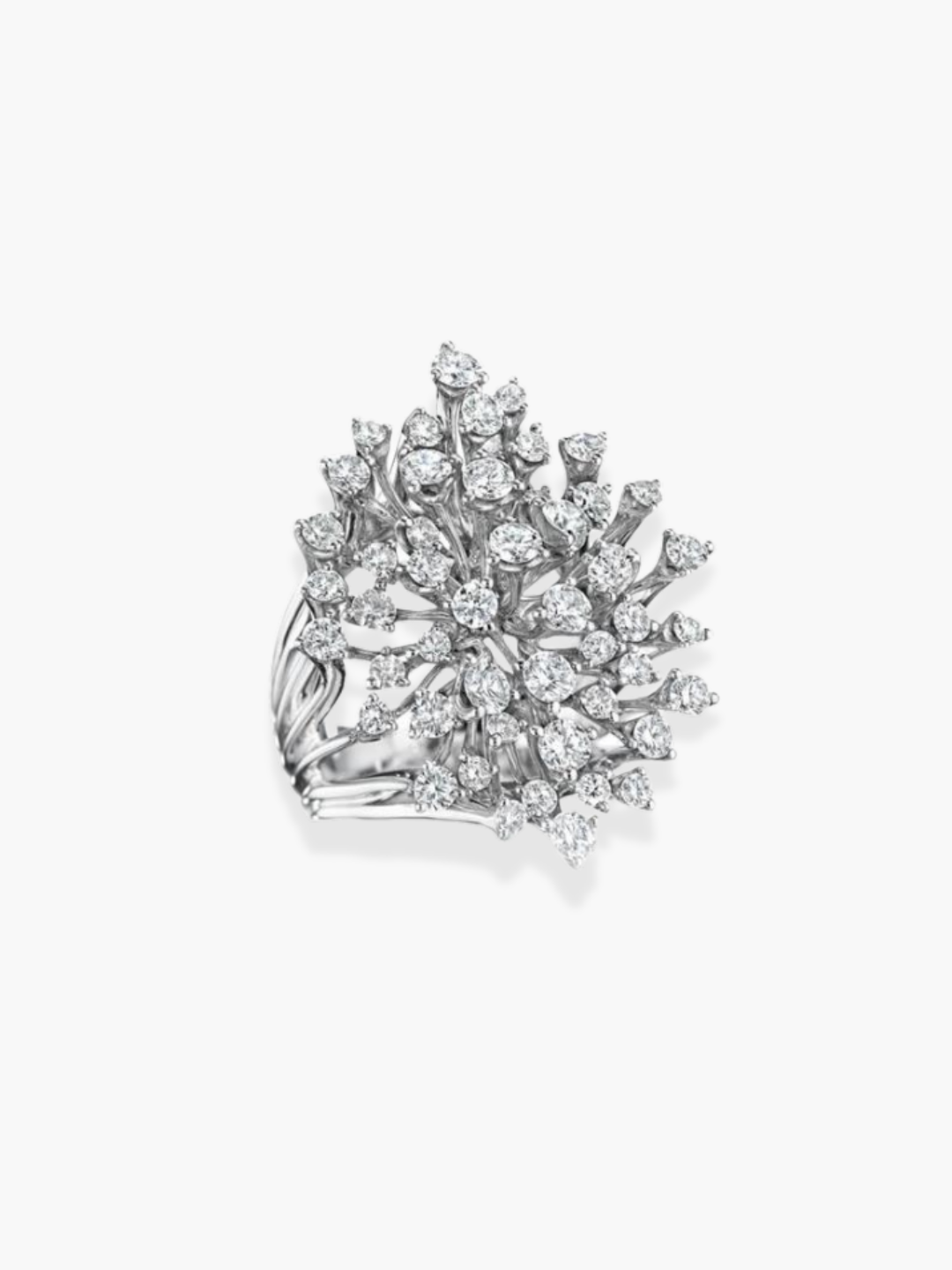 18K Hueb White Gold Luminus Diamond Ring
