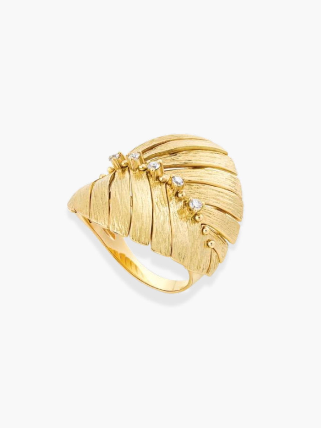 18K Hueb Yellow Gold Diamond Ring