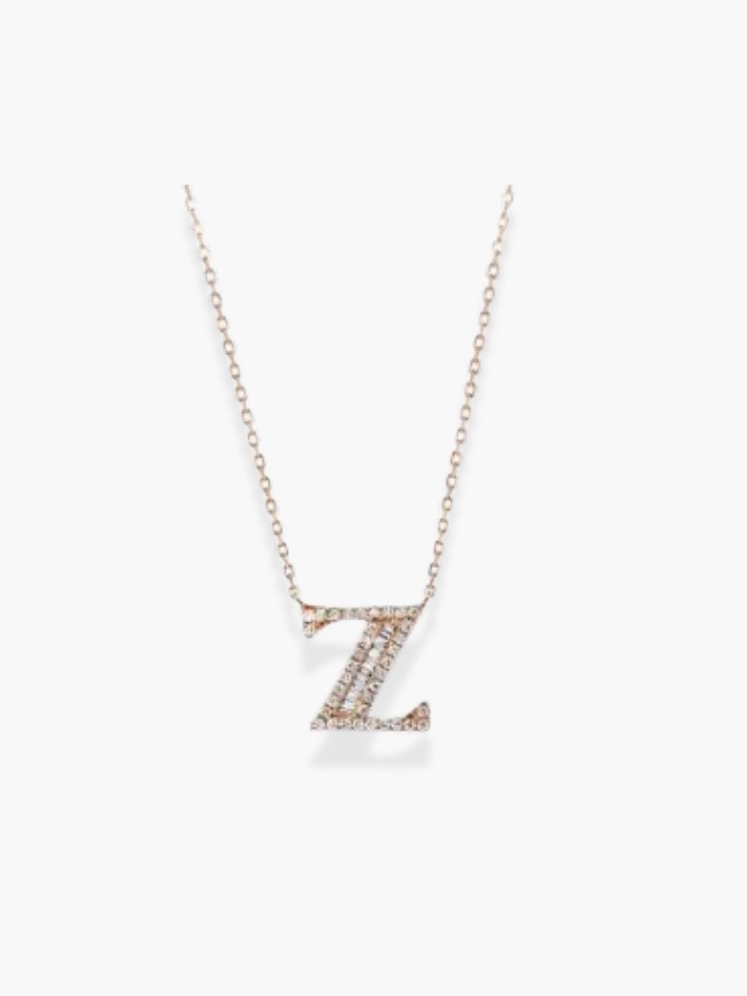 18k Yellow Gold Initial Necklace