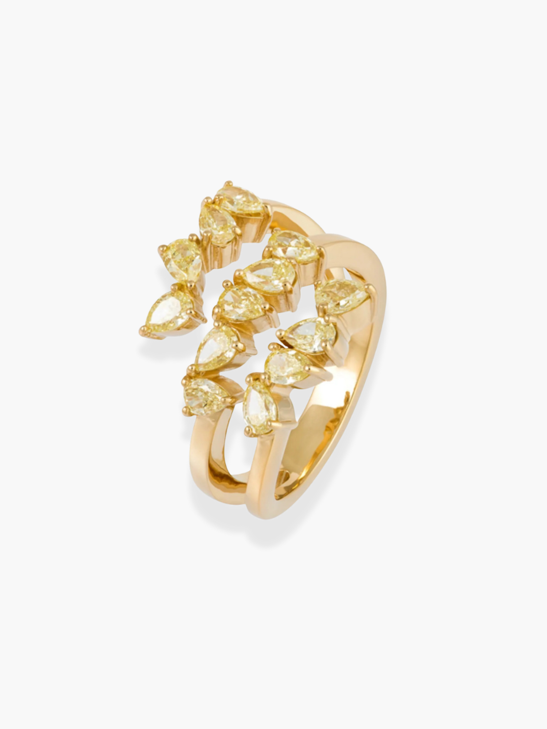 18K Yellow Gold Fancy Yellow Diamond Ring