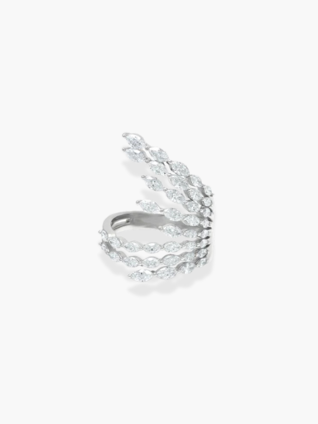 18K White Gold Marquise Diamond Ring