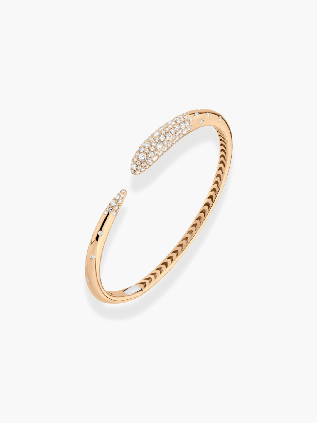 18k Rose Gold Diamond Bangle