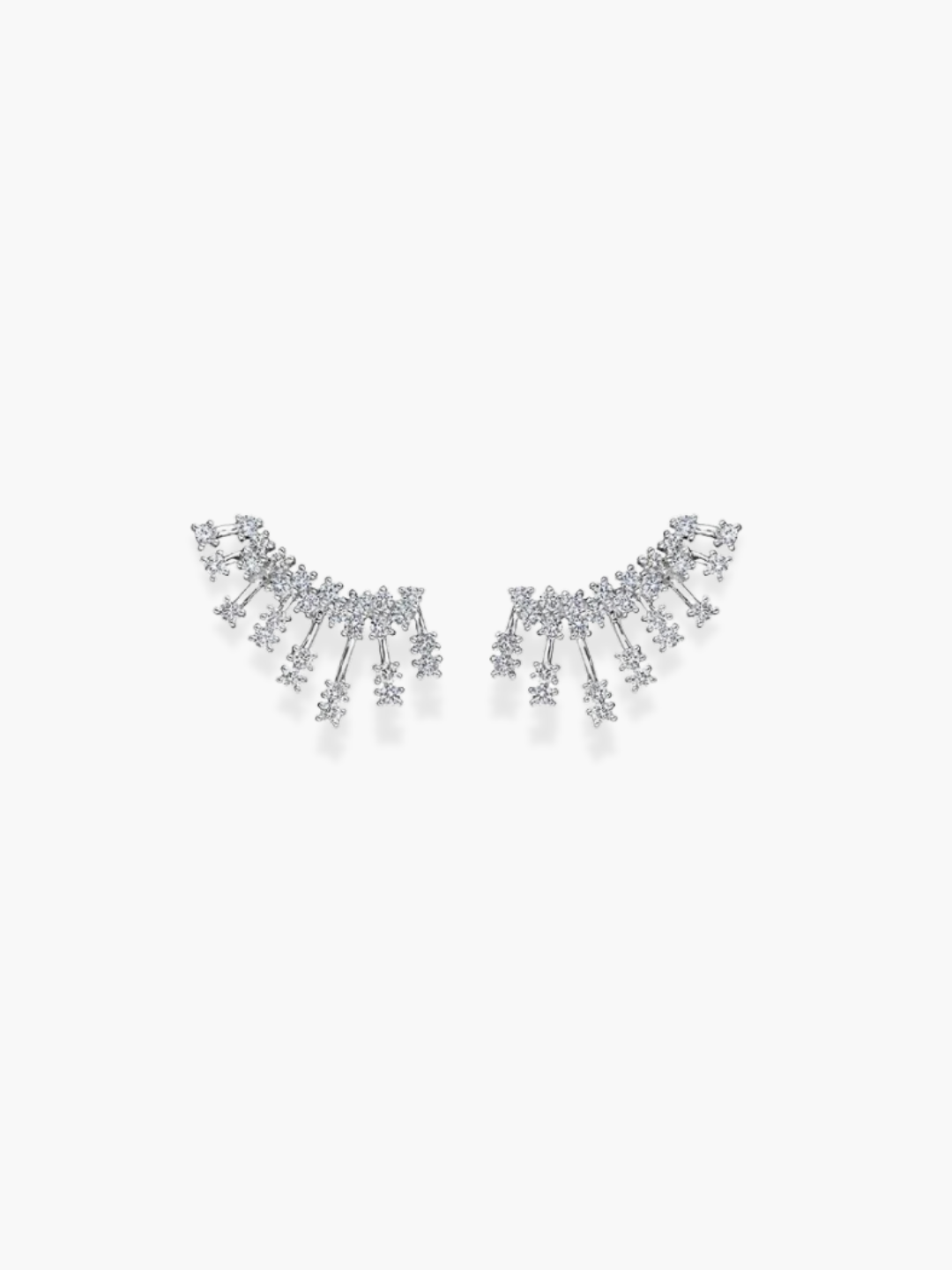 18K White Gold Luminus Diamond Earrings