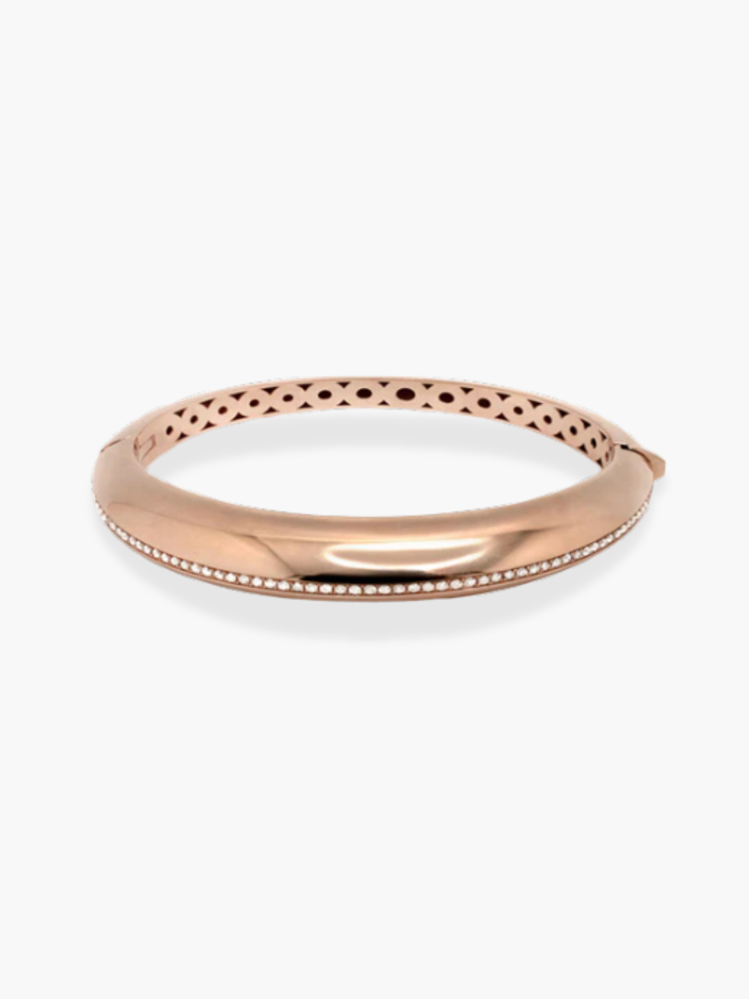 18K Rose Gold Diamond Bangle