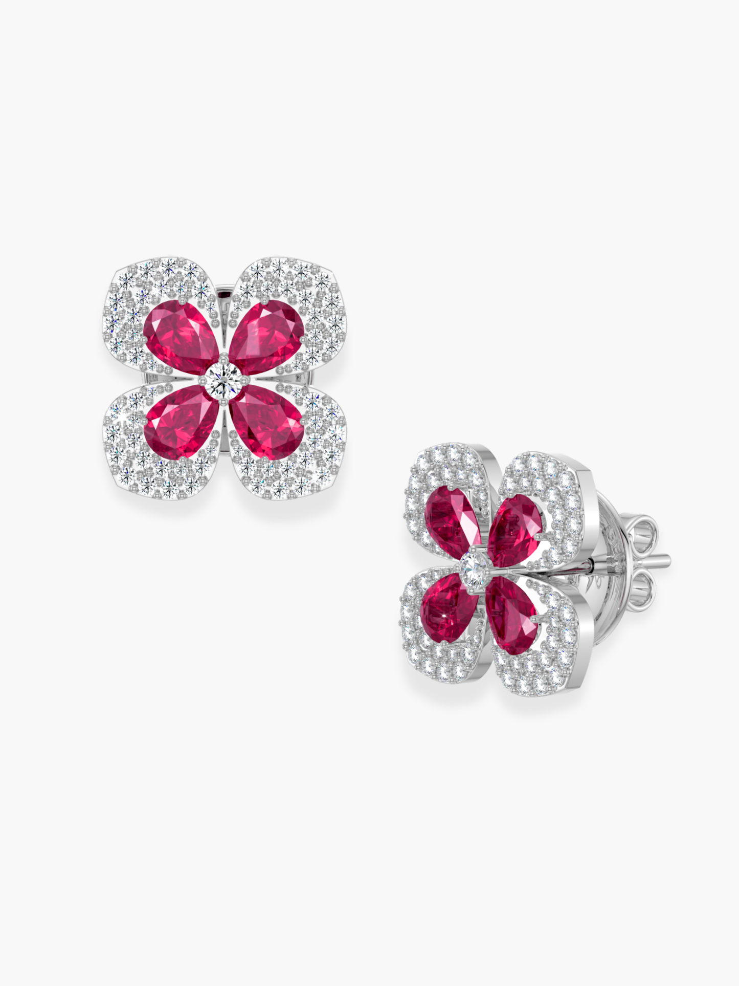 Florea Ruby Large Earrings