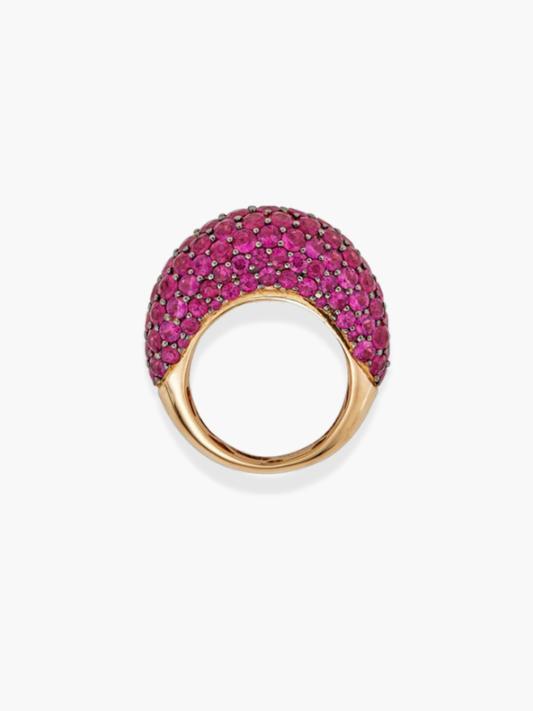 18k Rose gold Pink Sapphire Duomo Ring