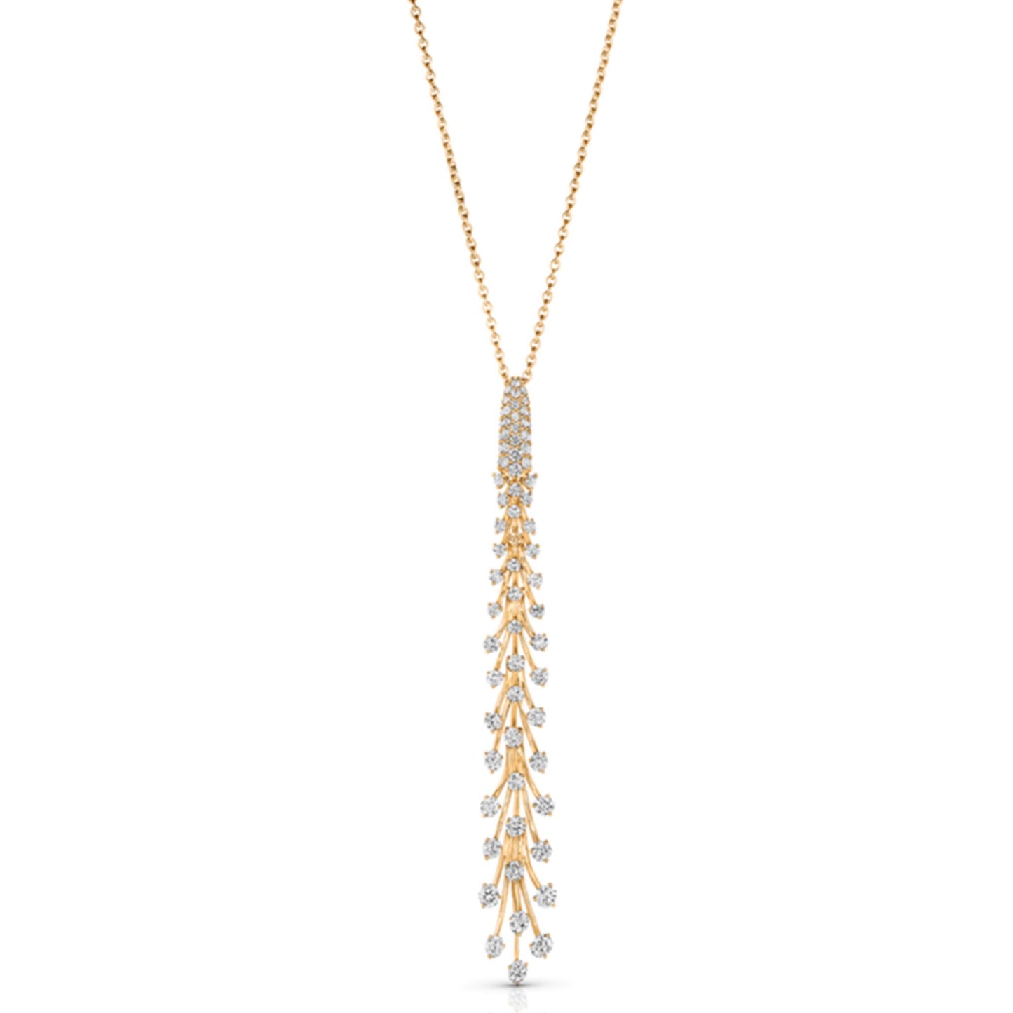 18k yellow gold diamond pendant