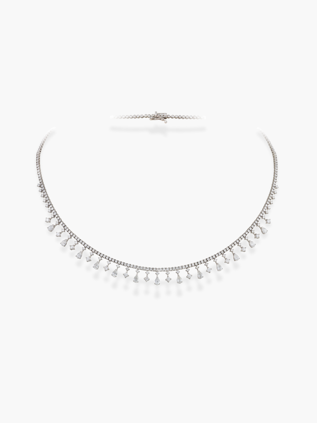 18k White Gold Diamond Necklace