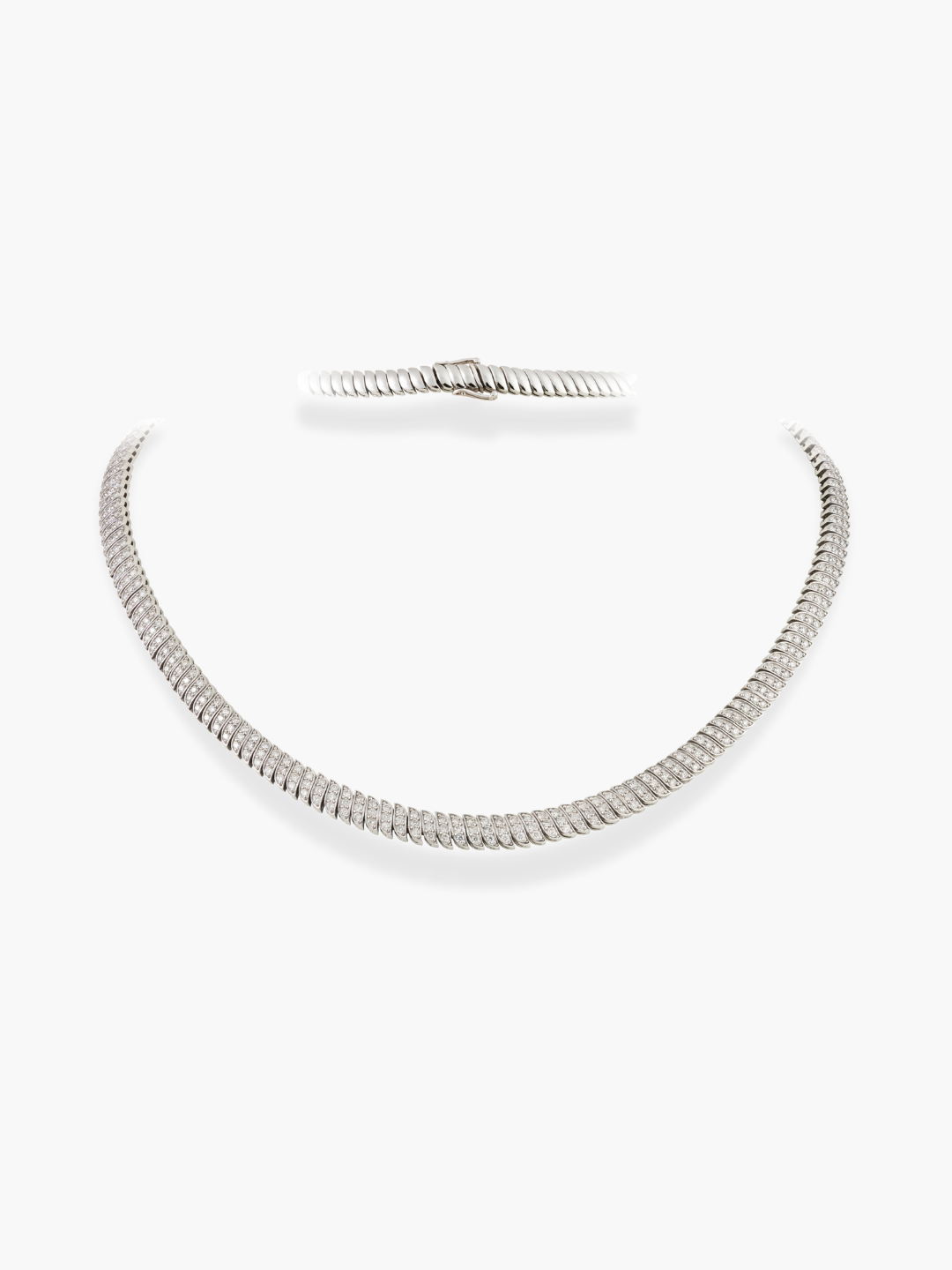 18k White Gold Diamond Necklace