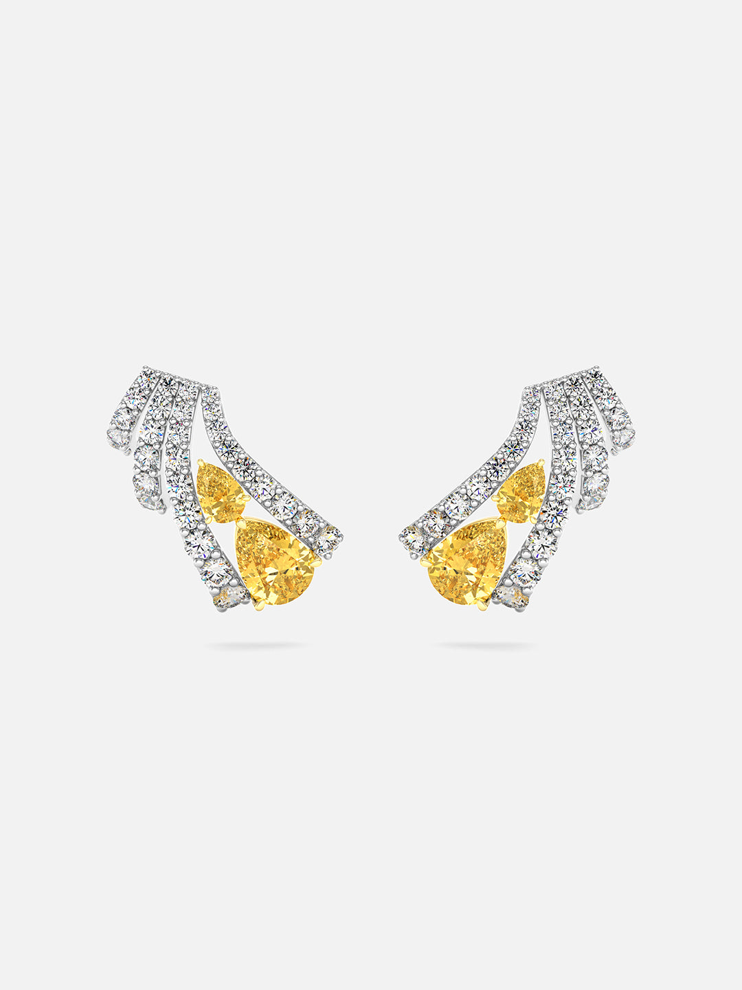 Sienna Sapphire Climber Earrings