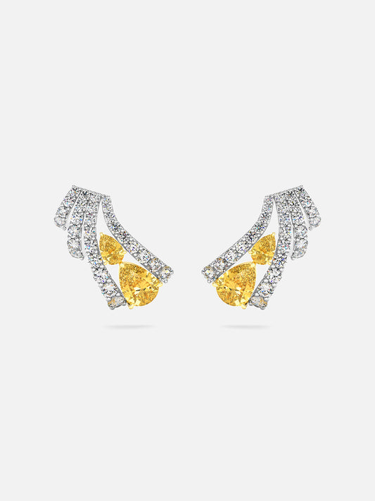 Sienna Sapphire Climber Earrings