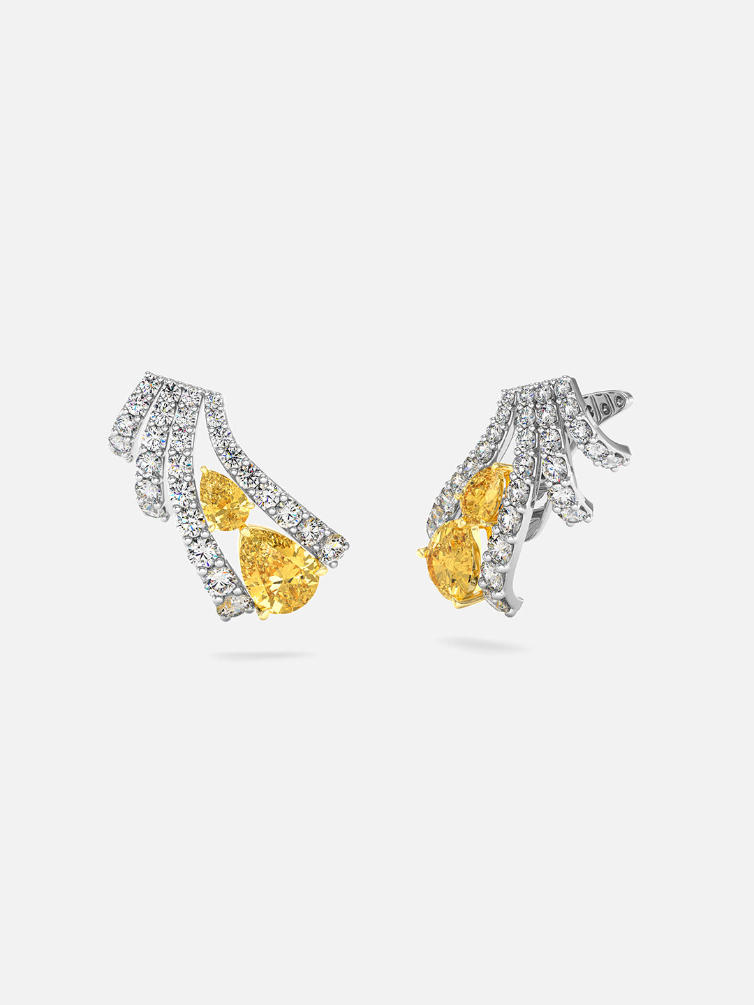 Sienna Sapphire Climber Earrings