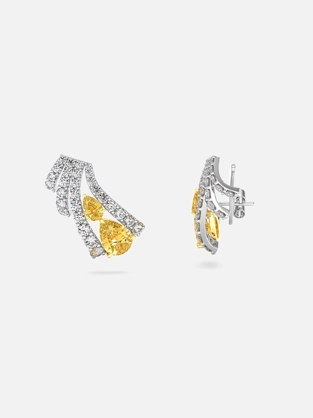 Sienna Sapphire Climber Earrings