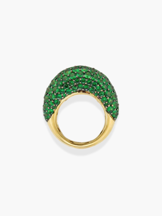 18k Yellow gold Tsavorite Duomo Ring