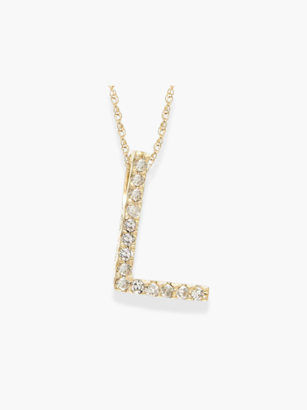 14k Yellow Gold Initial Necklace
