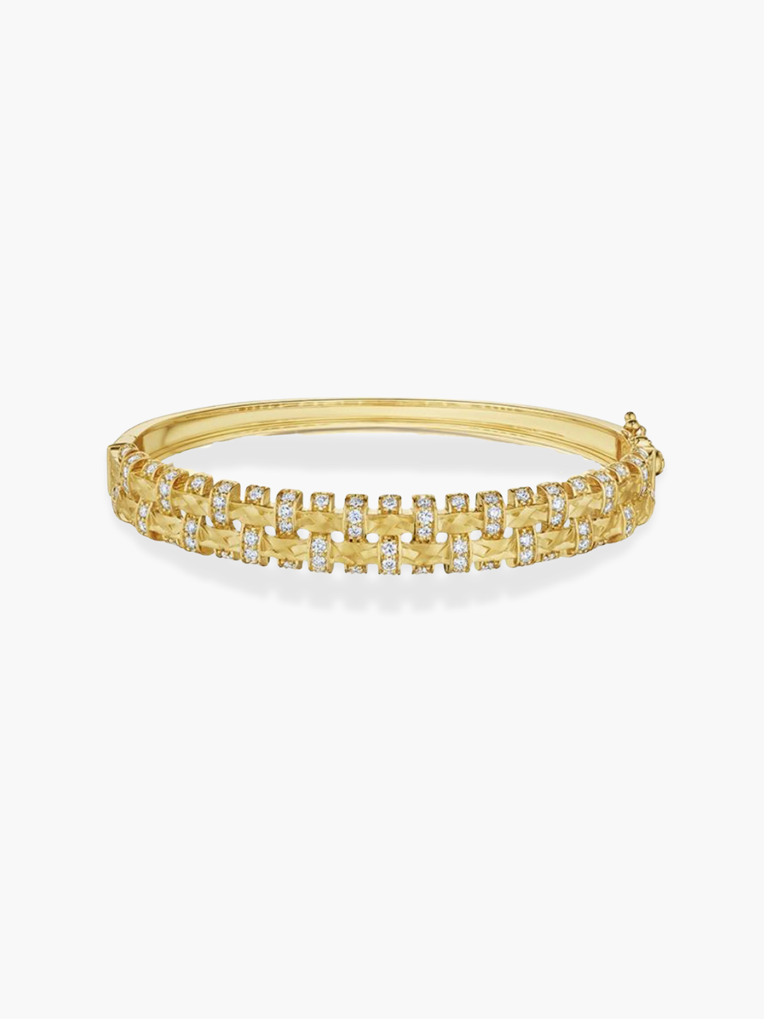 18K Yellow Gold Diamond Bangle