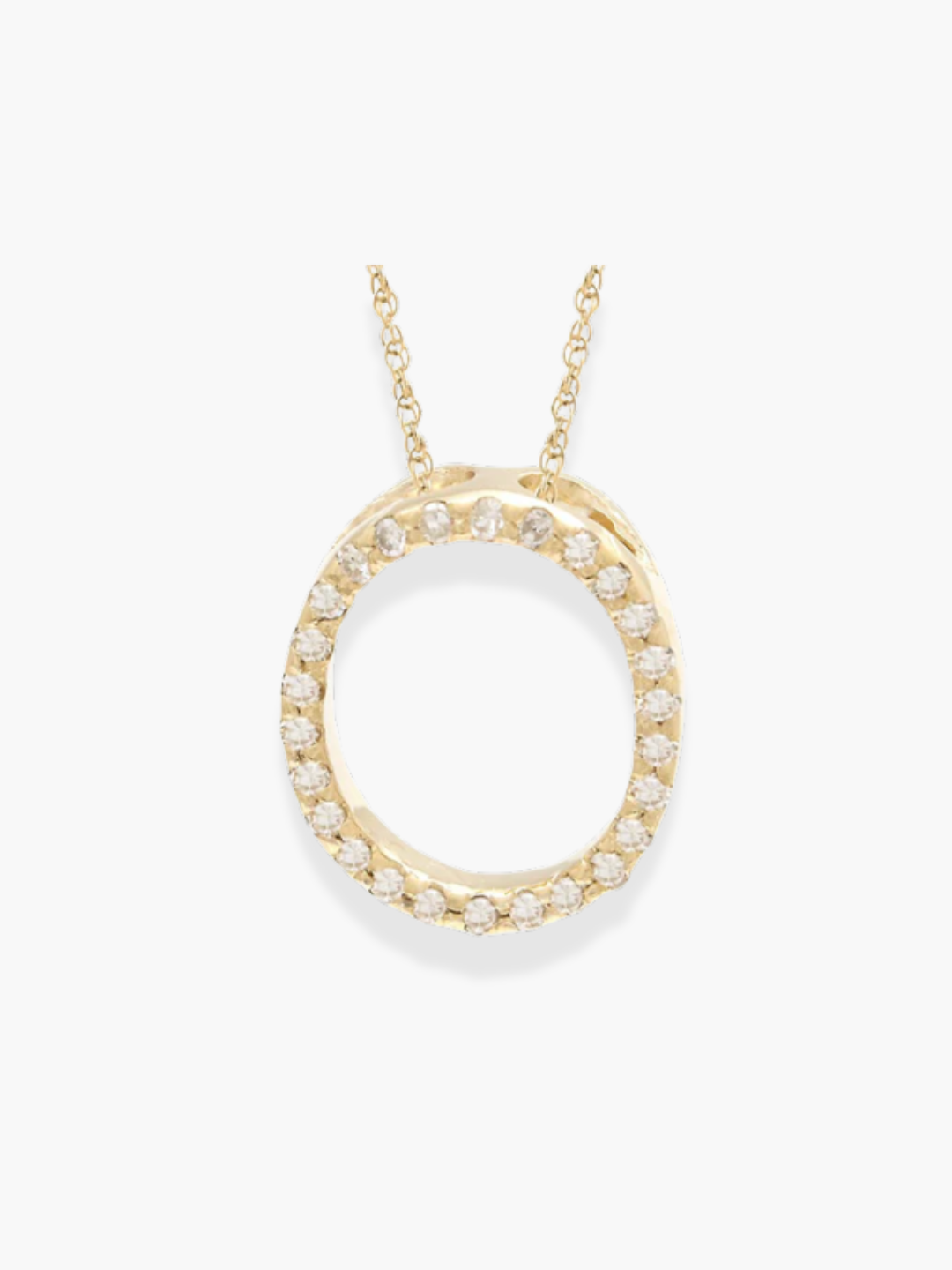 14k Yellow Gold Initial Necklace