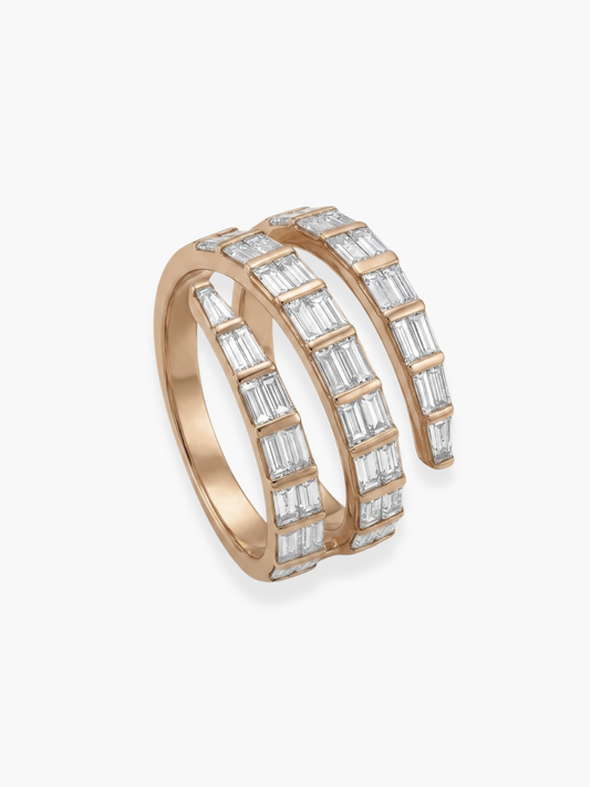 18K Rose Gold Diamond Ring