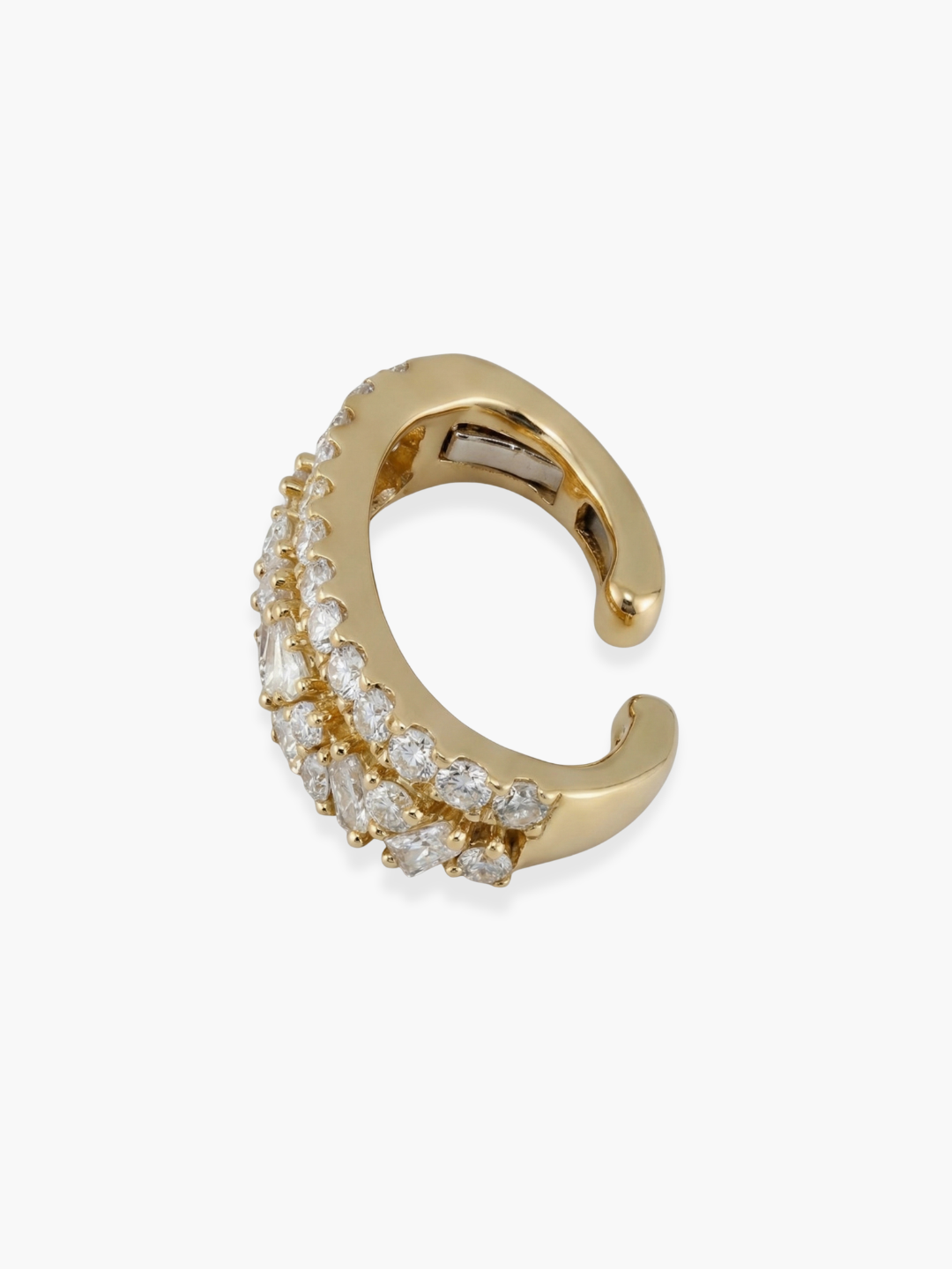 18k Diamond Ear Cuff Earrings