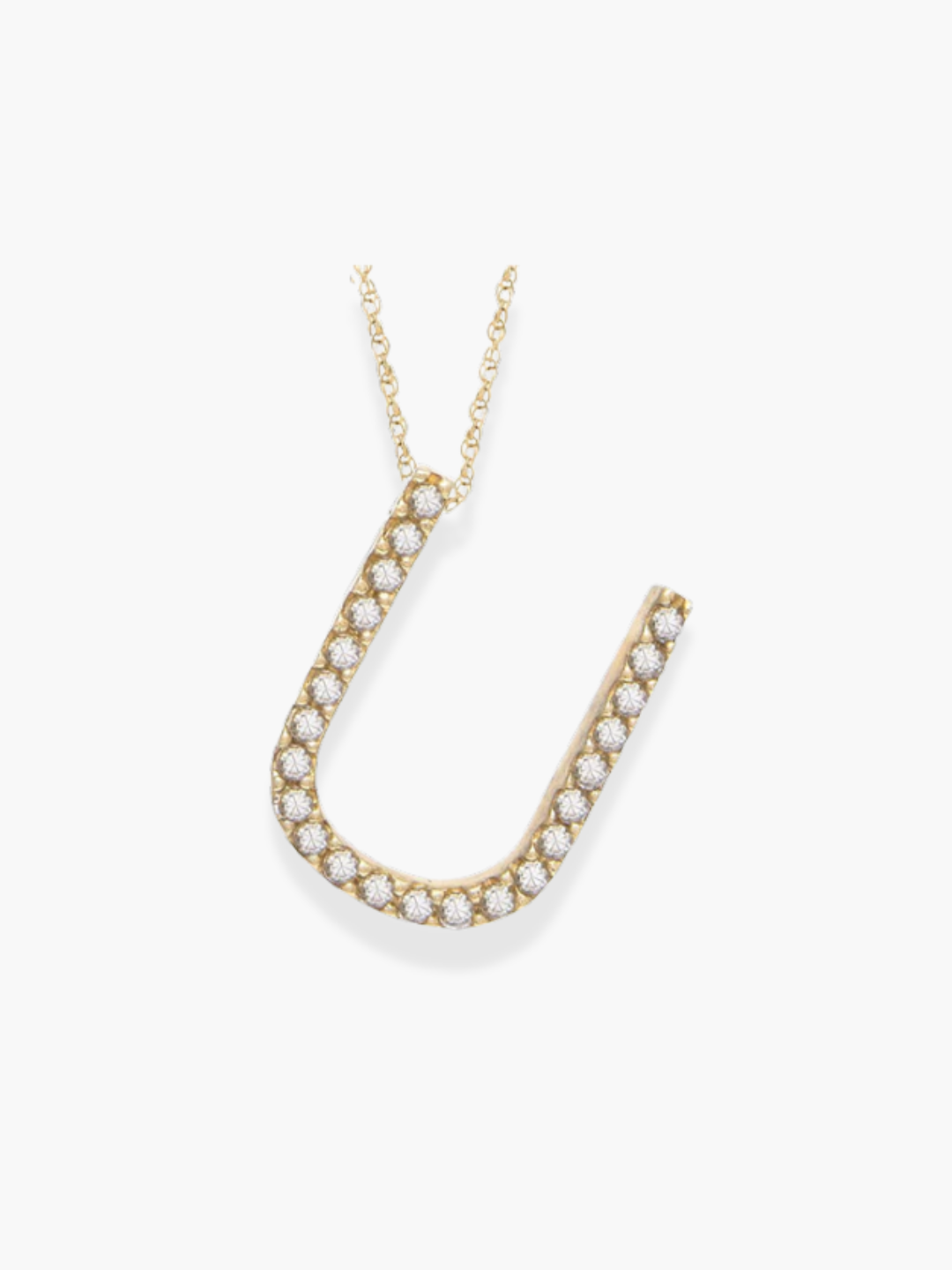 14k Yellow Gold Initial Necklace