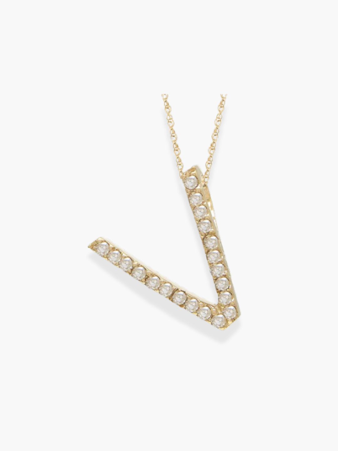 14k Yellow Gold Initial Necklace