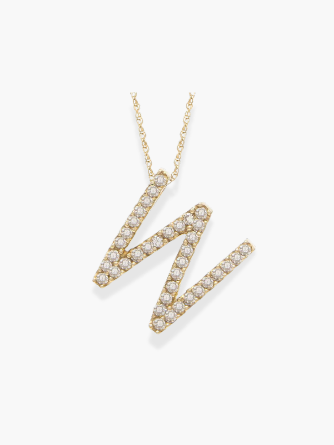 14k Yellow Gold Initial Necklace