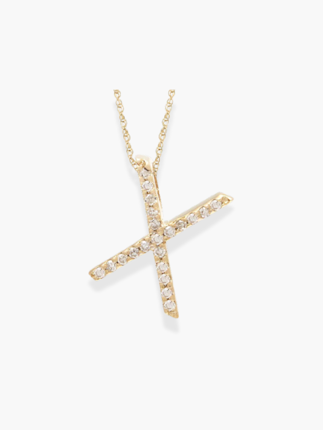14k Yellow Gold Initial Necklace