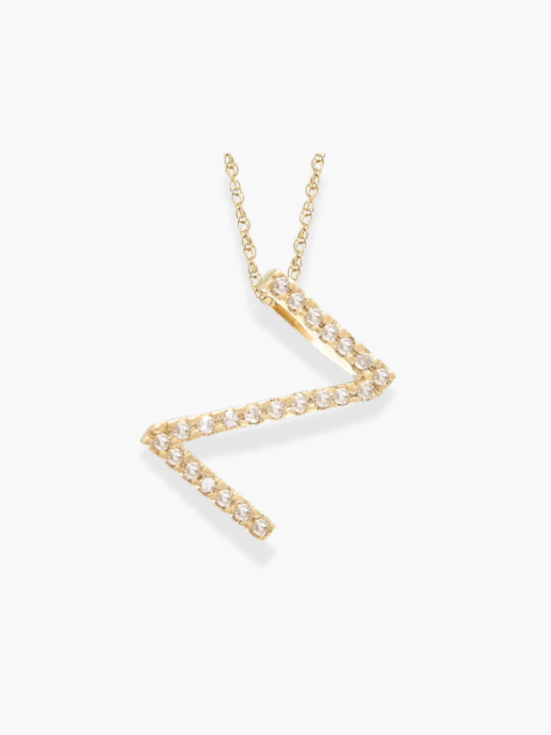 14k Yellow Gold Initial Necklace