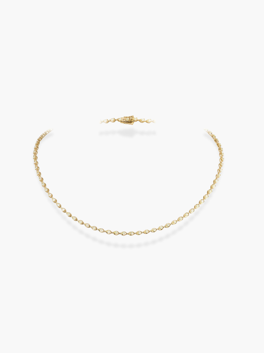 18k Yellow Gold Fancy Yellow Diamond Necklace