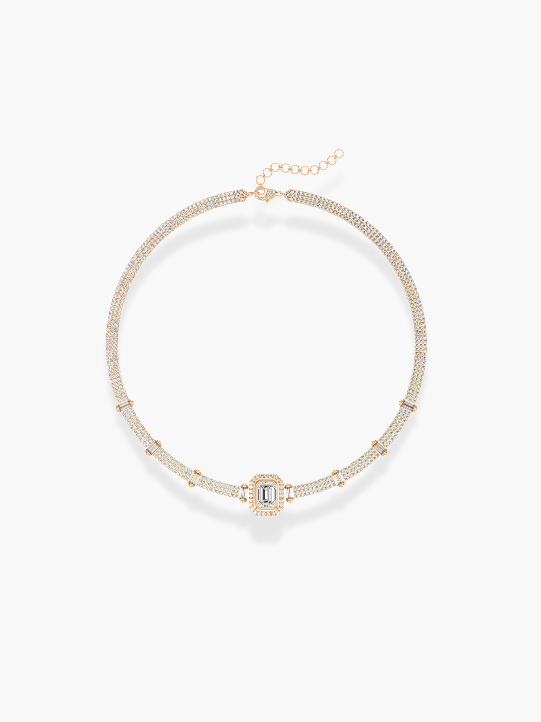 18k Rose Gold Diamond Bracelet