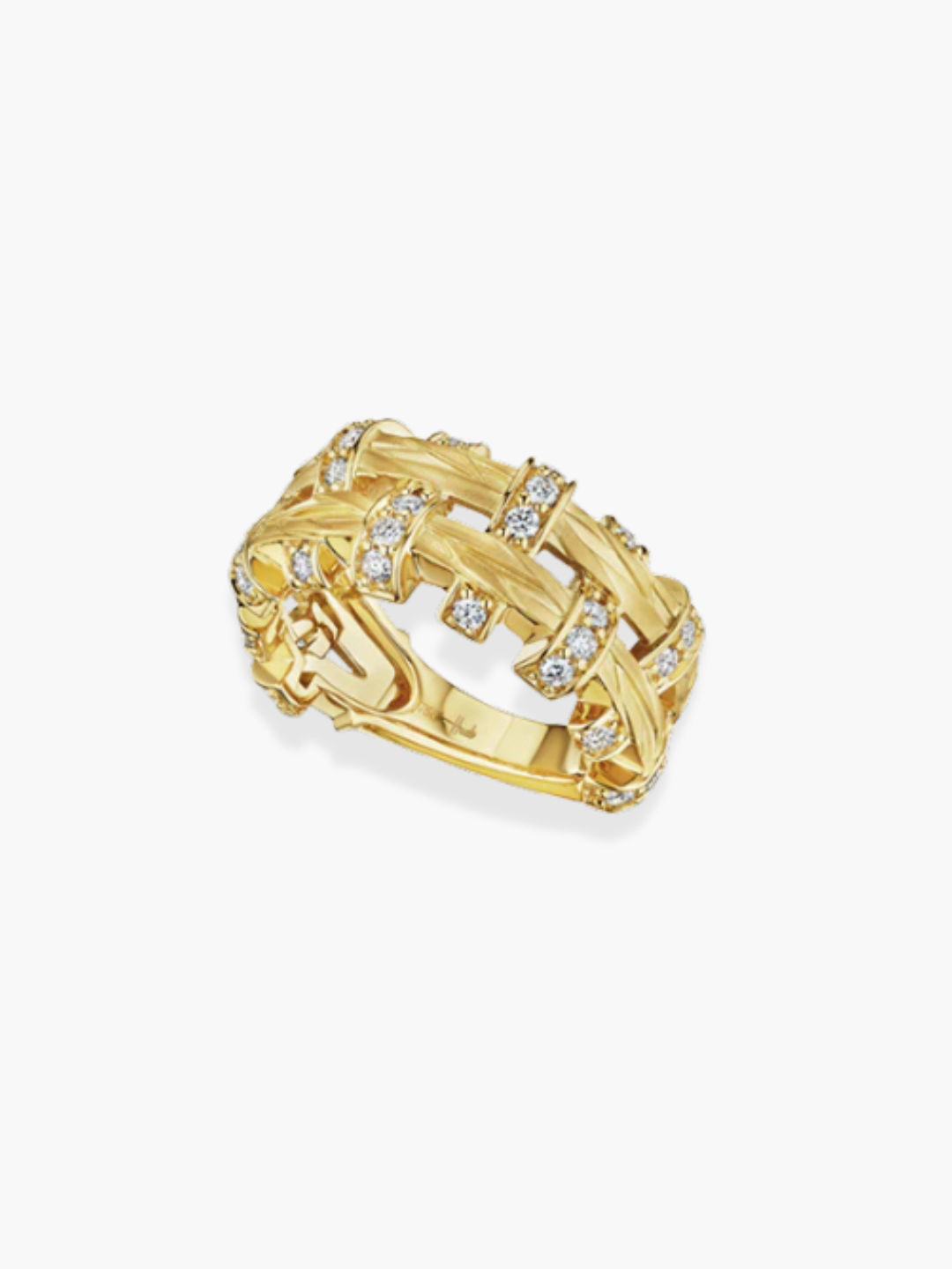 18K Hueb Yellow Gold Amazonia Diamond Ring