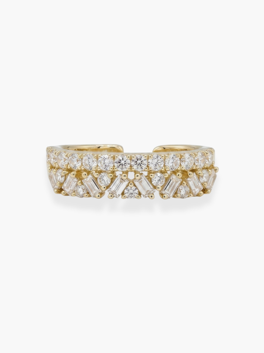 18k Diamond Ear Cuff Earrings