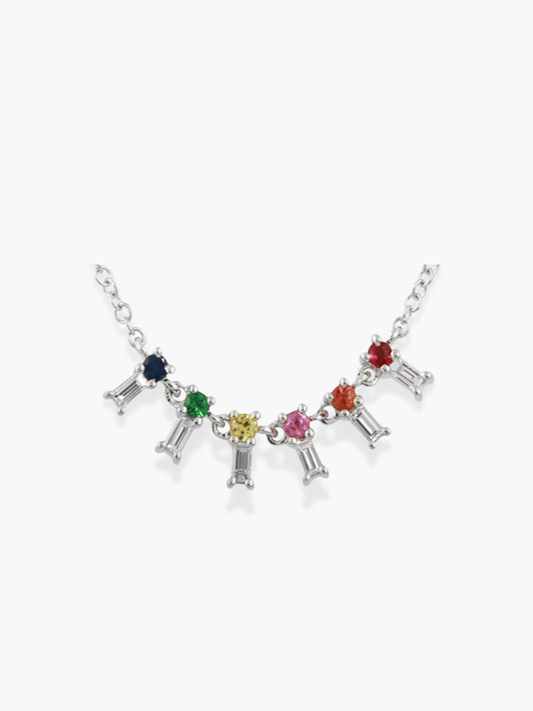 18K MultiSapphire Small Pendant