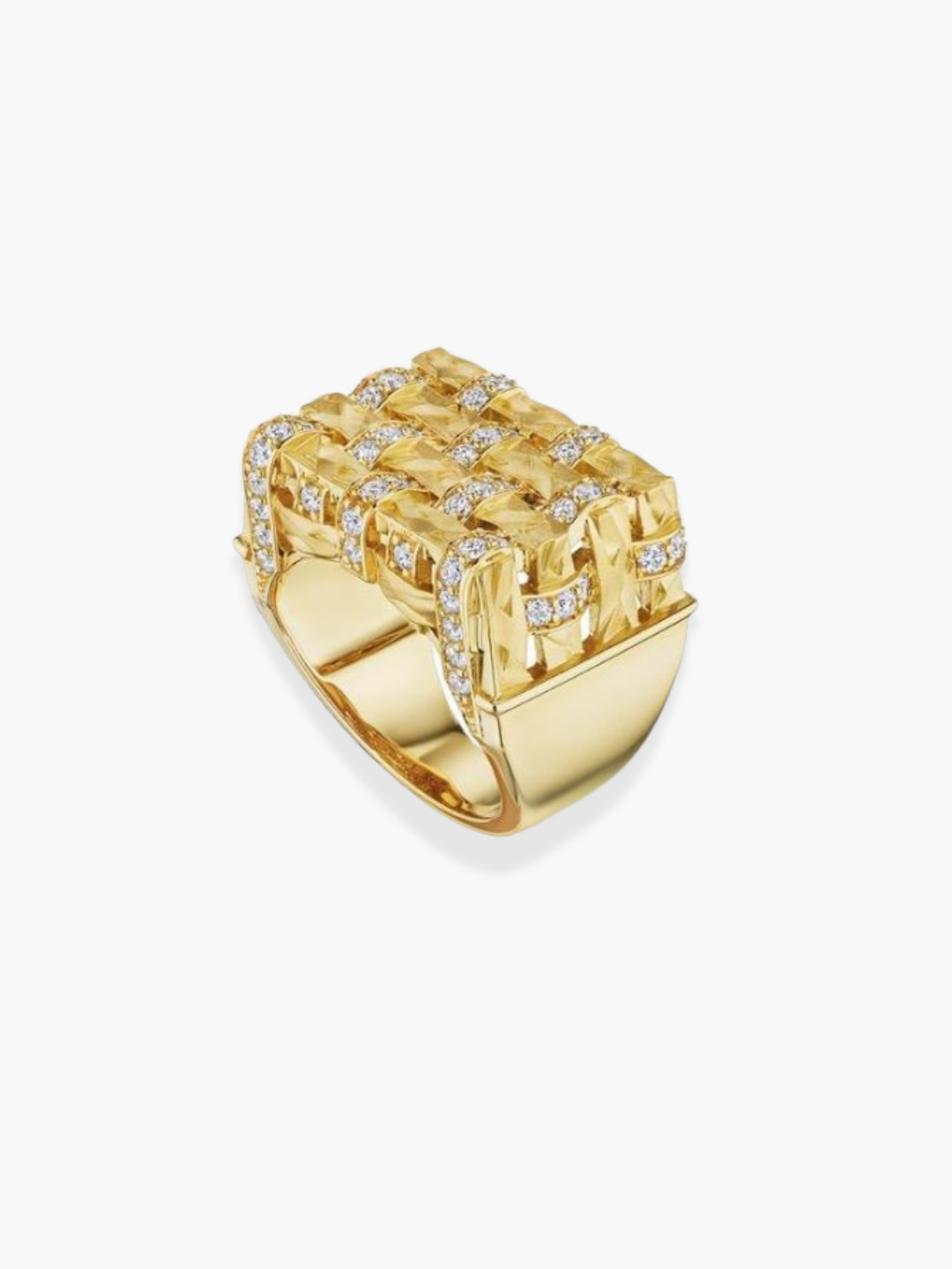 18K Hueb Yellow Gold Amazonia Diamond Ring