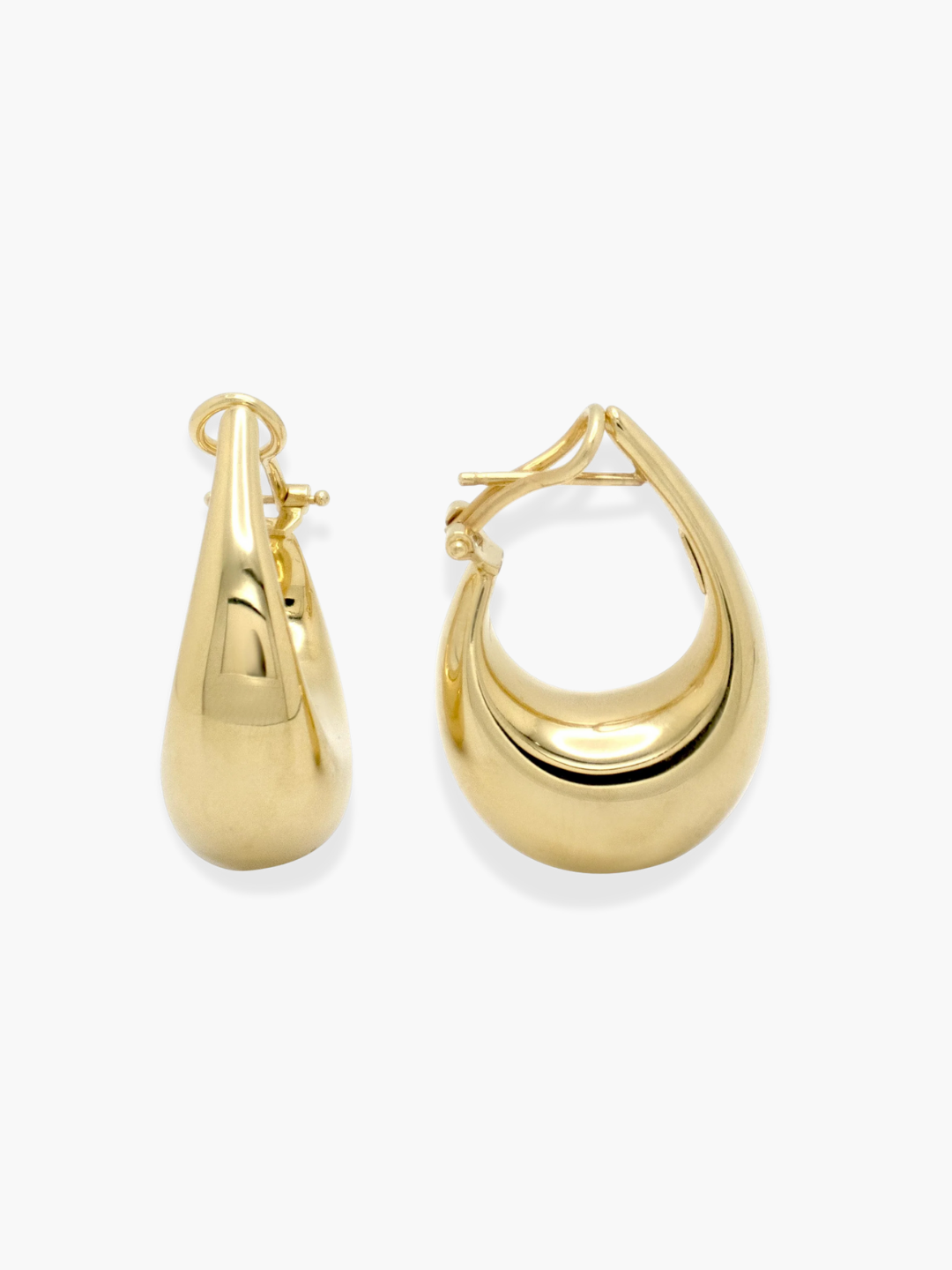18K YELLOW GOLD HOOPS