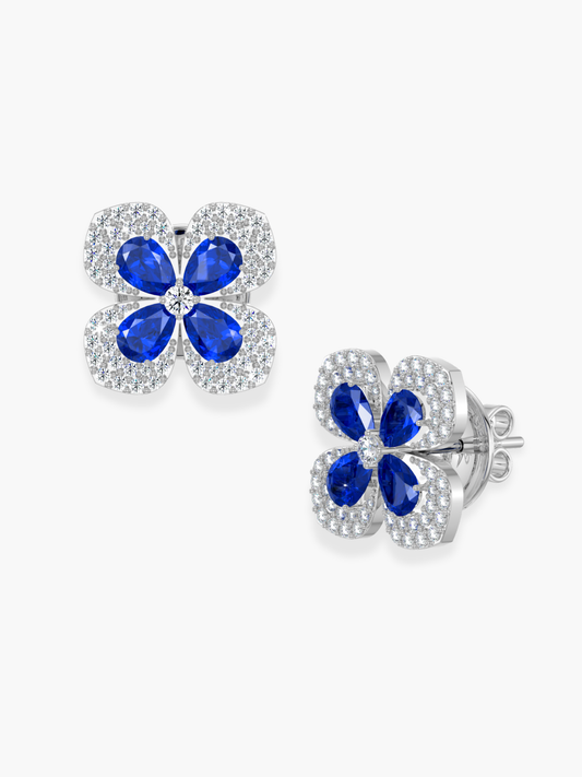 Florea Blue Large Earrings