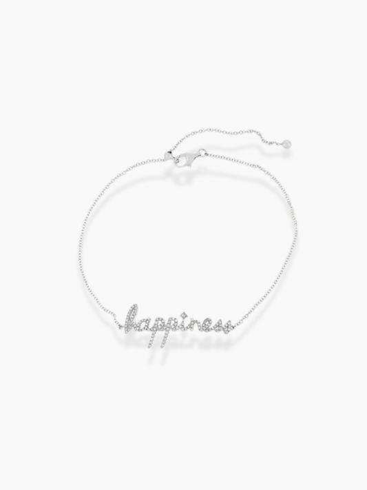 18K White Gold Happiness Bracelet