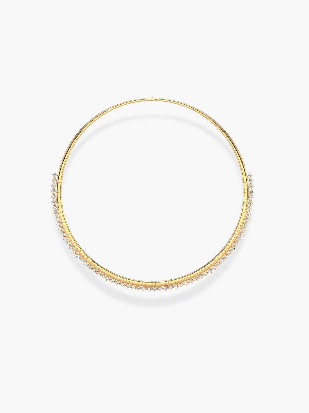 18K Yellow Gold Diamond Necklace