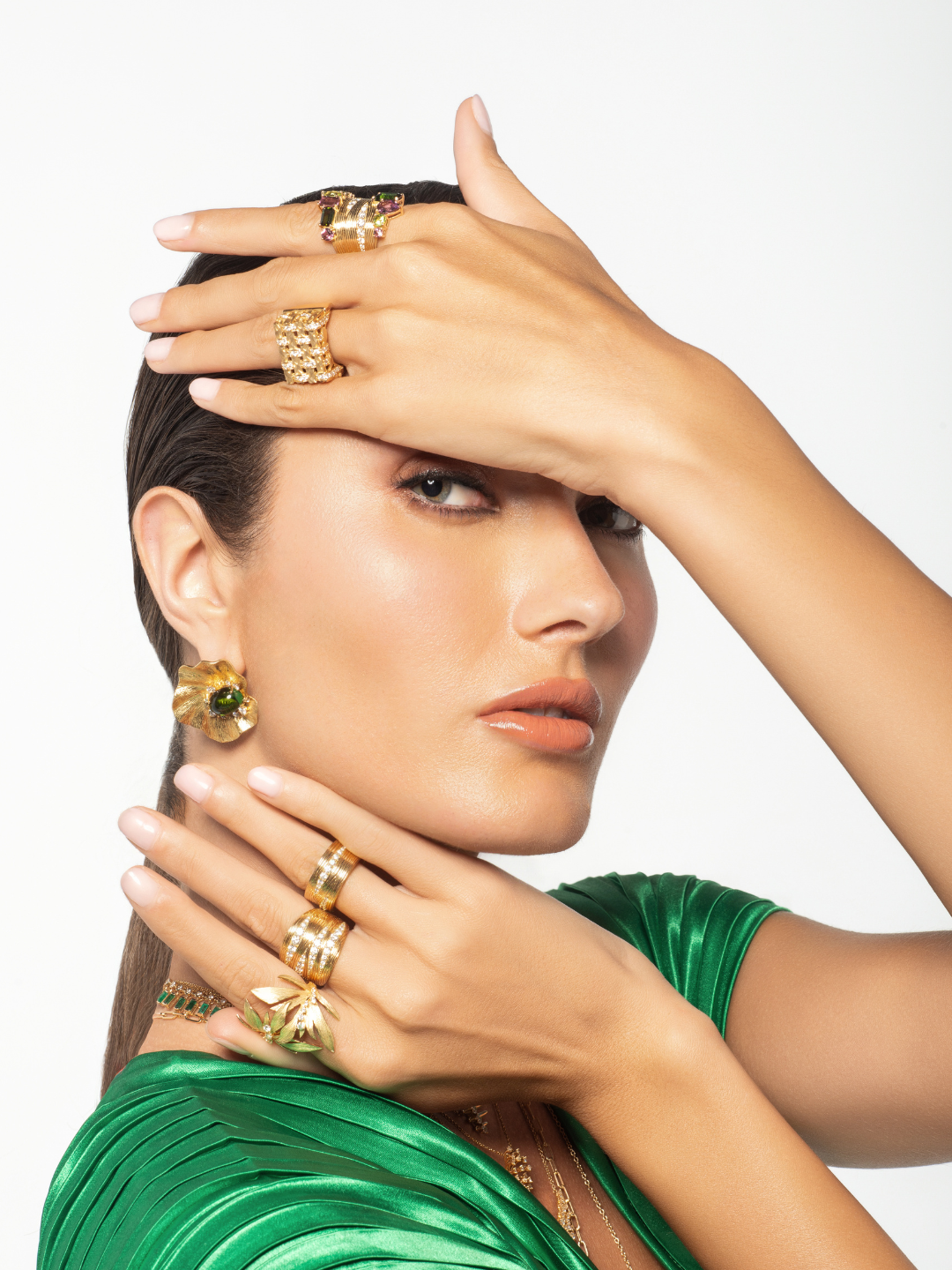 18K Hueb Yellow Gold Amazonia Diamond Ring