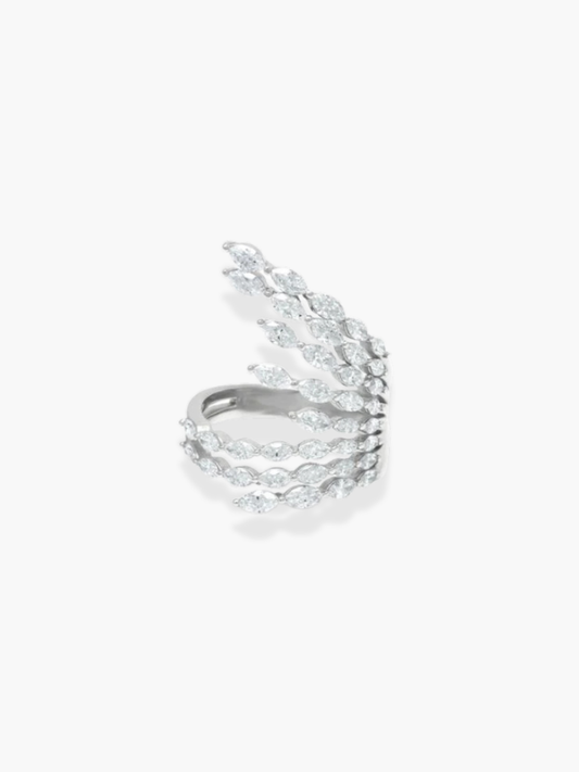 18K White Gold Marquise Diamond Ring