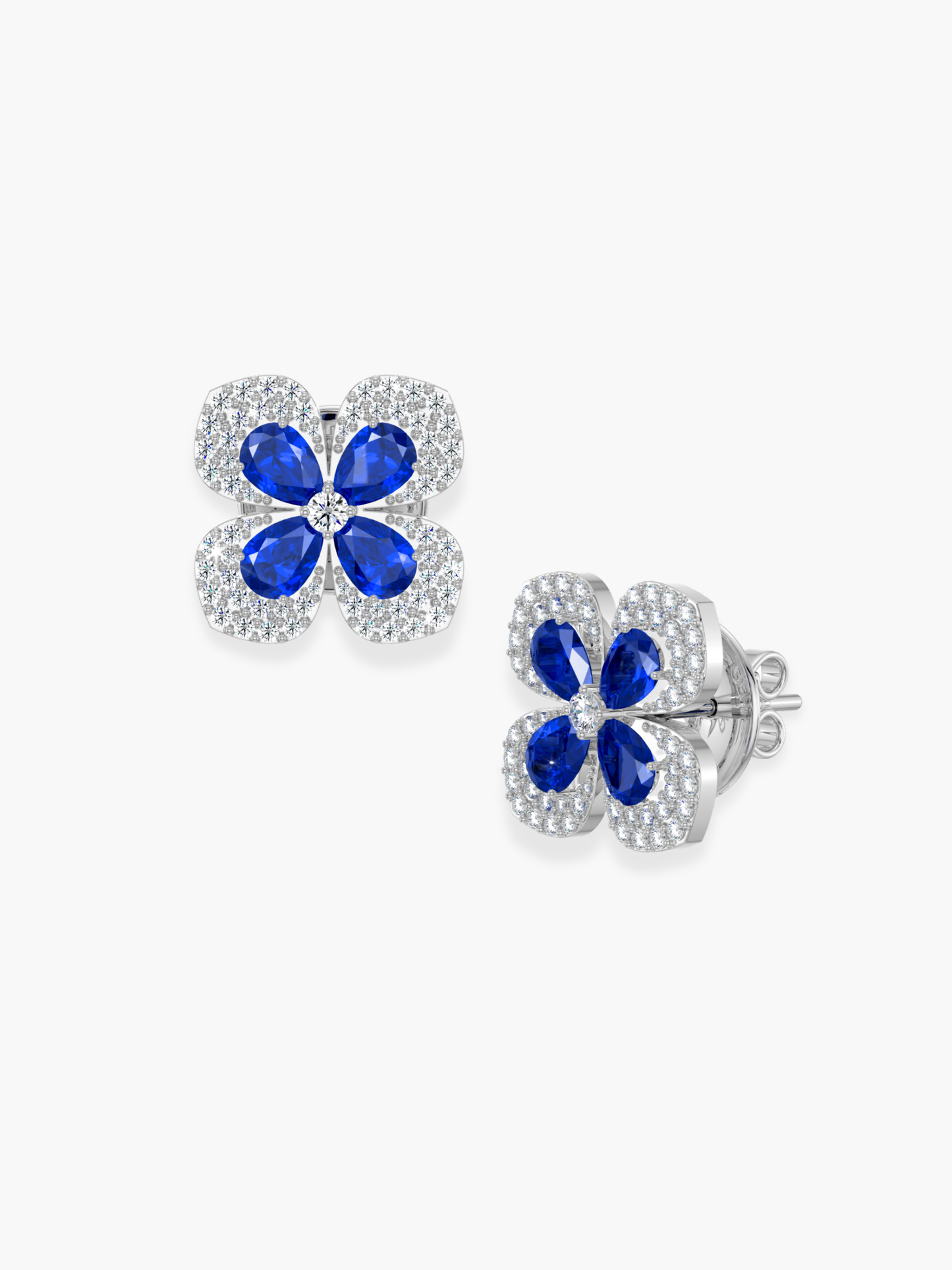 Florea Blue Small Earrings