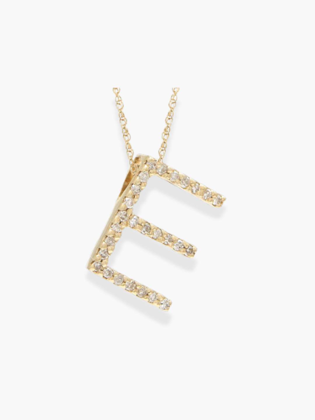 14k Yellow Gold Initial Necklace