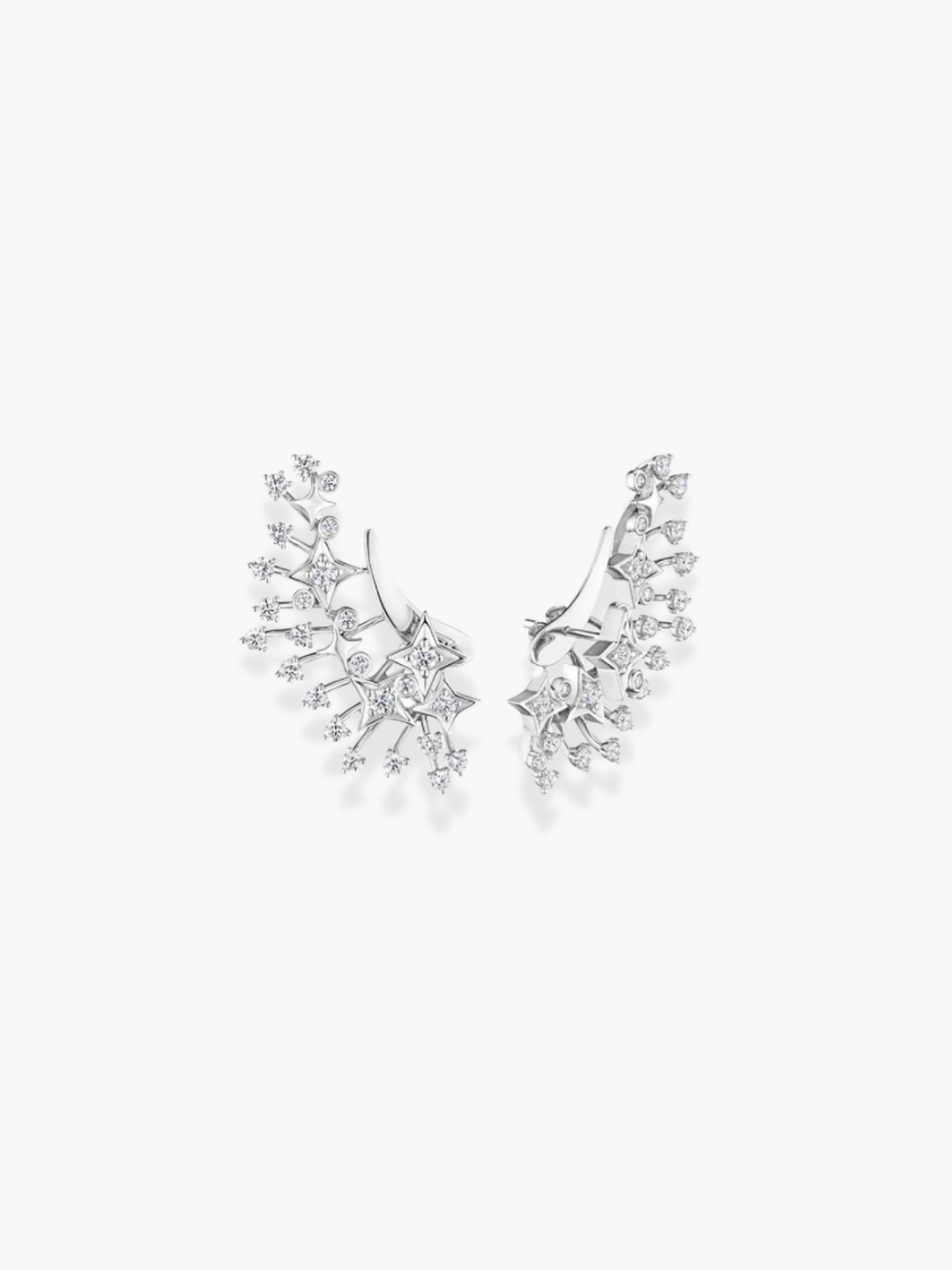 18K White Gold Diamond Luminus Earrings