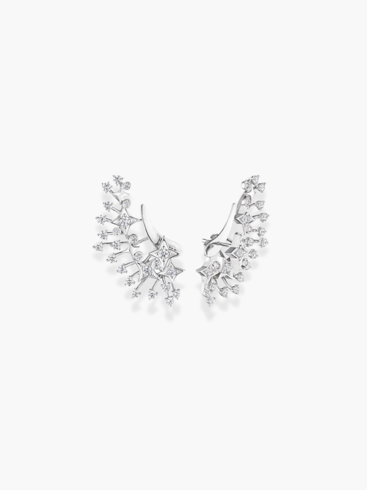 18K White Gold Diamond Luminus Earrings