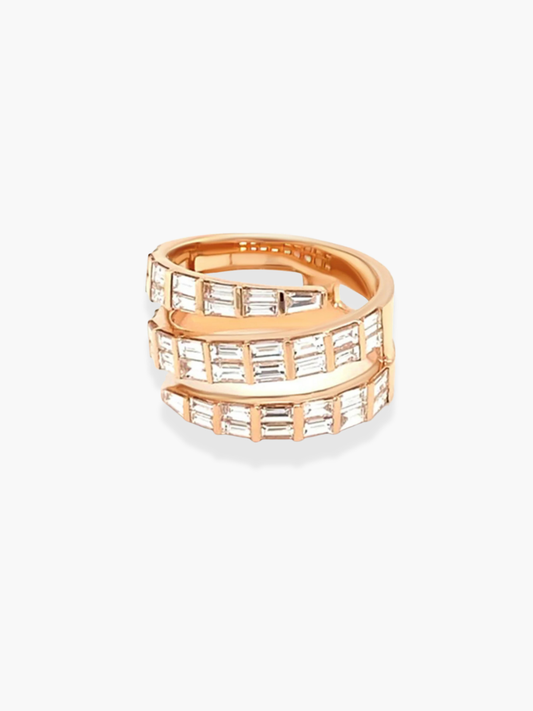 18K Rose Gold Diamond Ring