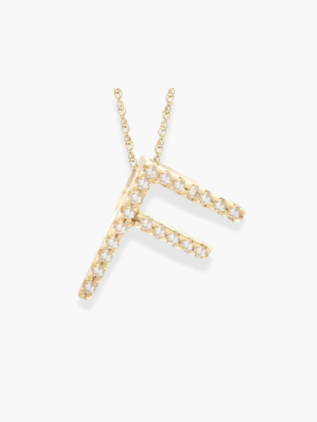 14k Yellow Gold Initial Necklace