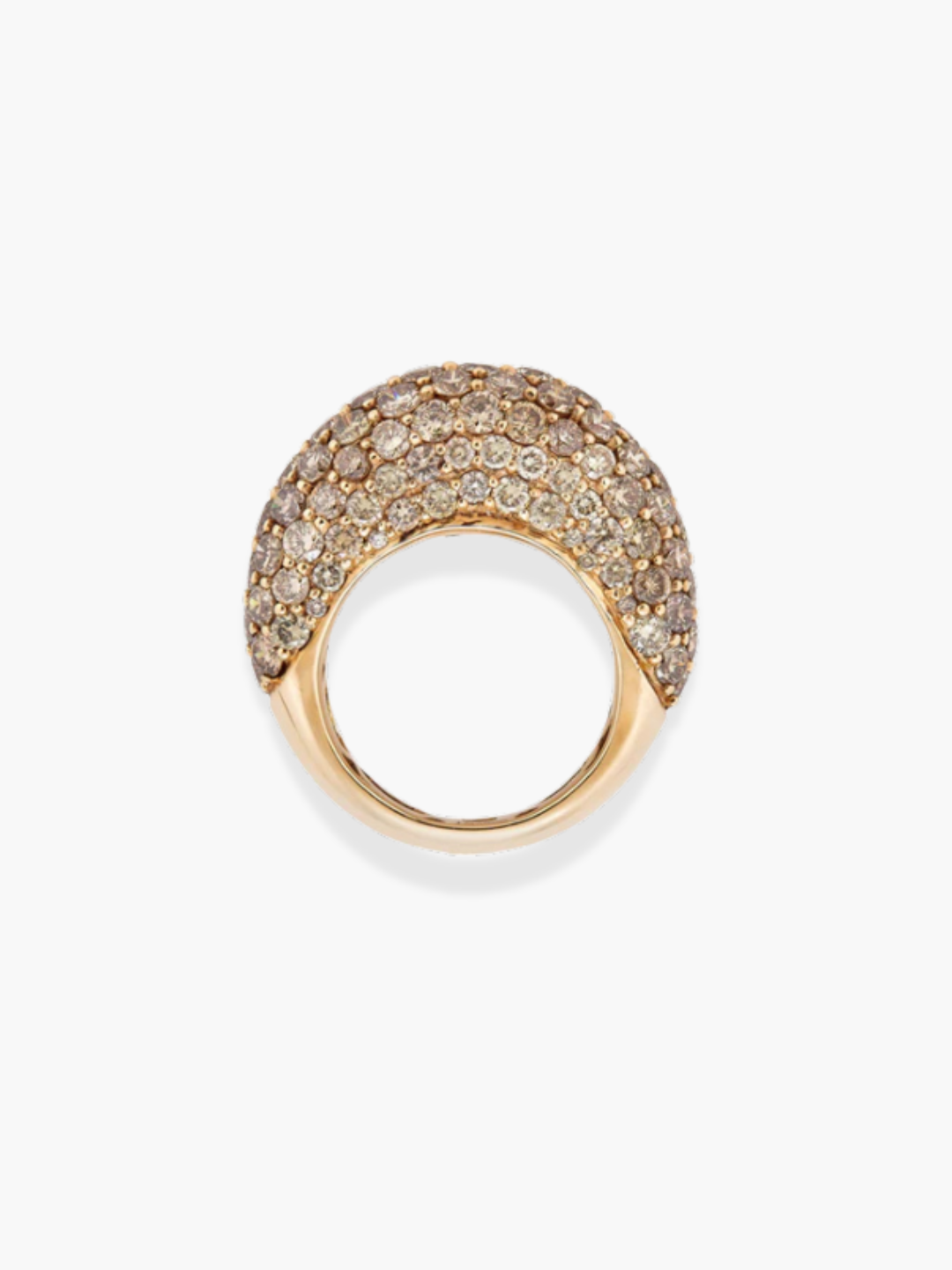 18k rose gold champagne Duomo Ring