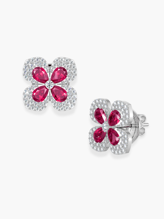 Florea Ruby Large Earrings