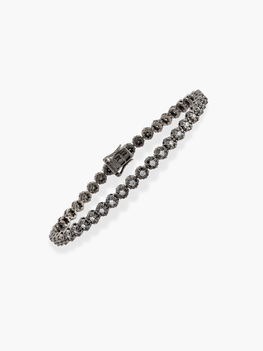 18k Black and White Diamond Bracelet